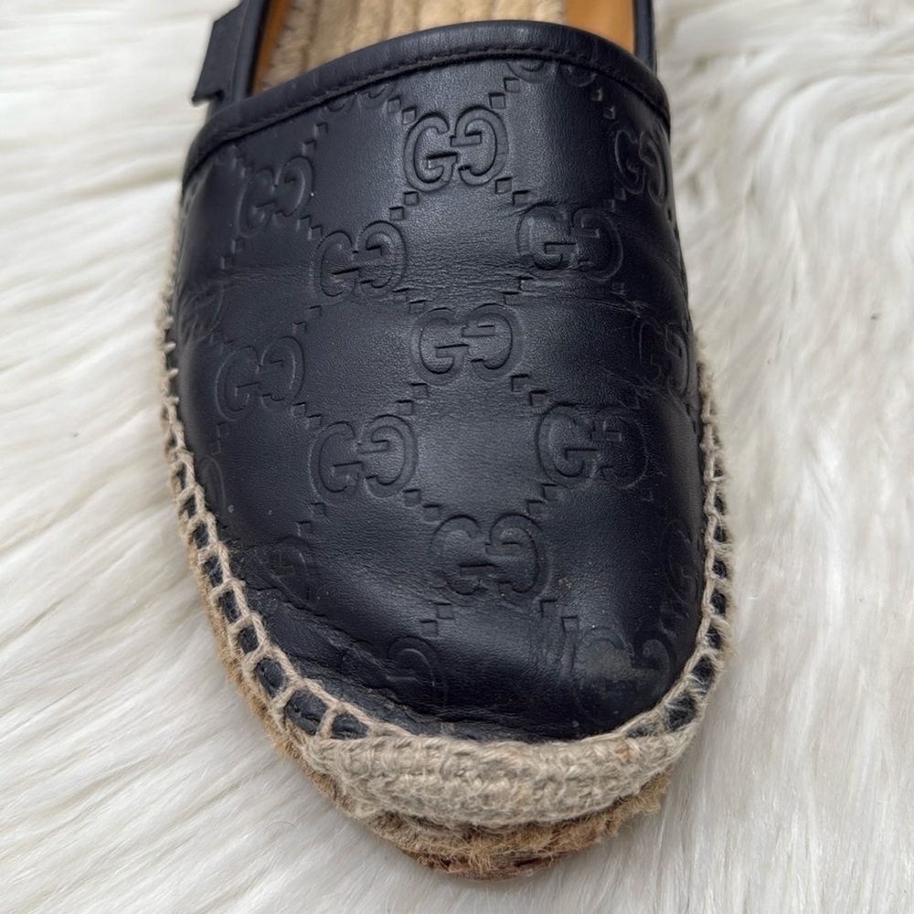 GUCCI Micro Guccissima Leather Espadrilles - Picture 2 of 16